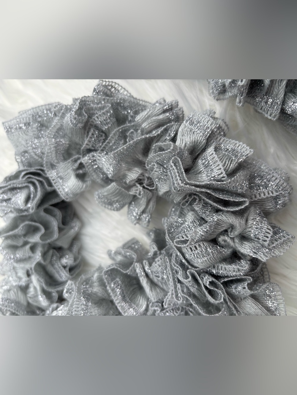 Silver Ruffle Scarf - Picture 2 of 2